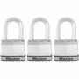 Master Lock Candado de Alta Seguridad M115EURTRILF con Llave, Paquete de 3