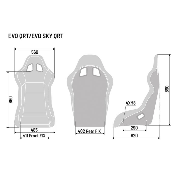 Sparco Evo QRT Gaming Asiento Sim Racing S008007GNR - Silla Gaming, Diseño Motorsport, Sin Homologación FIA, Fijación Lateral, 6.8 kg