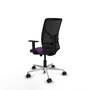PIQUERAS Y CRESPO Silla de oficina Motilla con mecanismo Sincro/Traslack, Morado y Negro