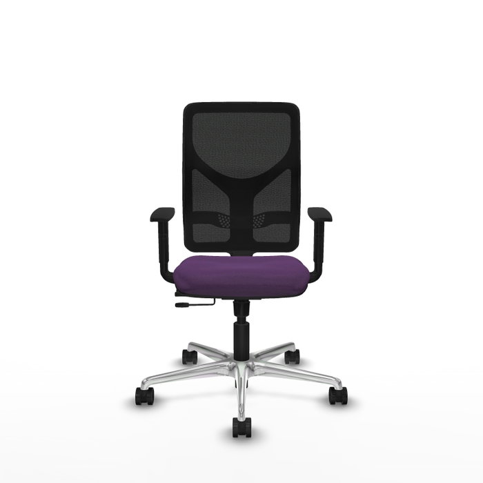 PIQUERAS Y CRESPO Silla de oficina Motilla con mecanismo Sincro/Traslack, Morado y Negro
