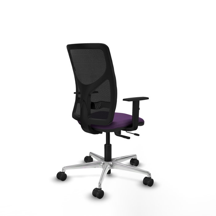 PIQUERAS Y CRESPO Silla de oficina Motilla con mecanismo Sincro/Traslack, Morado y Negro