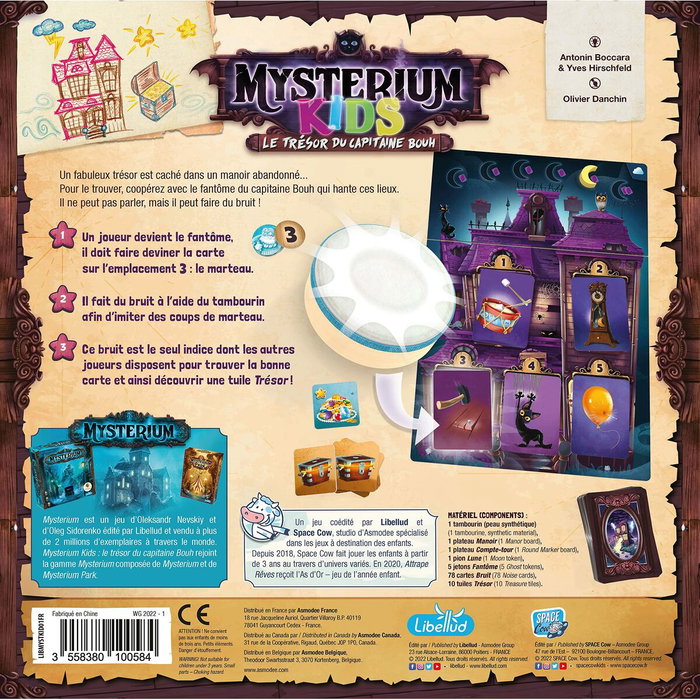 Asmodee Mysterium Kids Captain Bouh Juego de mesa Asmodee Mysterium Kids Captain Bouh Juego de mesa