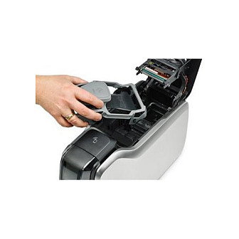 Zebra ZC300 - Impresora de Tarjetas de PVC por Sublimación Térmica - Color - 200 tarjetas/h - Resolución 300 DPI - Para tarjetas CR-80 (85.6 x 54 mm)