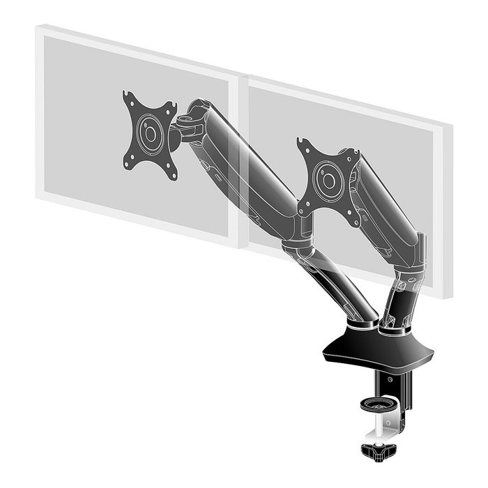iiyama DS3002C-B1 Soporte de Escritorio para Dos Monitores Negro iiyama DS3002C-B1 Soporte de Escritorio para Dos Monitores Negro