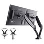 iiyama DS3002C-B1 Soporte de Escritorio para Dos Monitores Negro