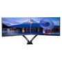 iiyama DS3002C-B1 Soporte de Escritorio para Dos Monitores Negro