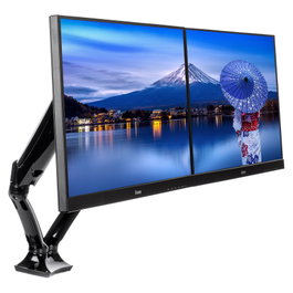 iiyama DS3002C-B1 Soporte de Escritorio para Dos Monitores Negro