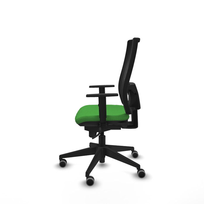 PIQUERAS Y CRESPO Silla de oficina Horna con mecanismo Sincro, Tela Verde y Malla Negra PIQUERAS Y CRESPO Silla de oficina Horna con mecanismo Sincro, Tela Verde y Malla Negra