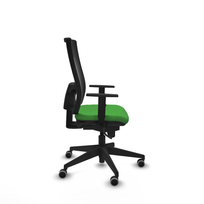 PIQUERAS Y CRESPO Silla de oficina Horna con mecanismo Sincro, Tela Verde y Malla Negra PIQUERAS Y CRESPO Silla de oficina Horna con mecanismo Sincro, Tela Verde y Malla Negra