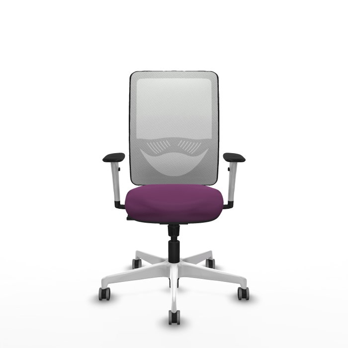 PIQUERAS Y CRESPO Silla de oficina Zulema con mecanismo Sincro, Morado y Blanco PIQUERAS Y CRESPO Silla de oficina Zulema con mecanismo Sincro, Morado y Blanco