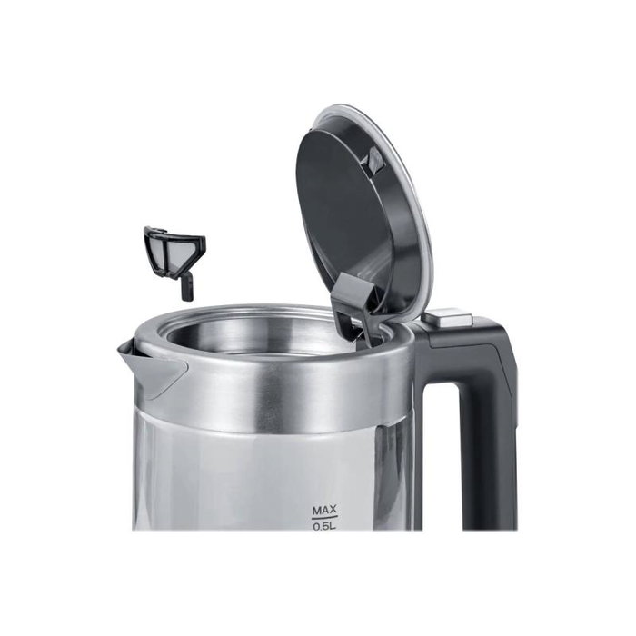 Severin Tetera eléctrica mini de cristal 0.5 litros WK 3458