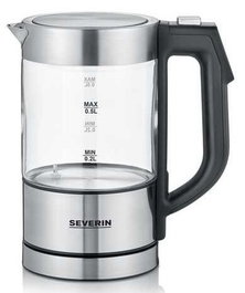 Severin WK 3458 Hervidor Eléctrico Digital Mini de Vidrio