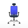 PIQUERAS Y CRESPO Silla de oficina Motilla con mecanismo Sincro Azul