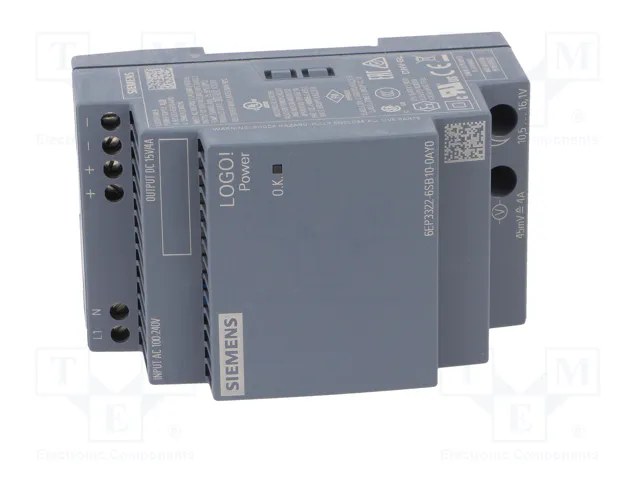 SIEMENS LOGO!Power Alimentador de impulso 60W 15VDC 4A
