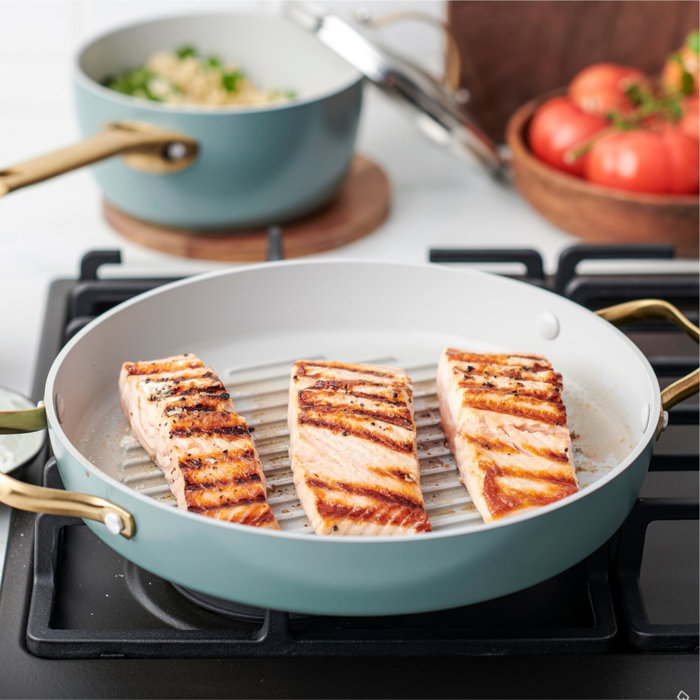 GreenPan Padova Reserve Grill Pan 28 cm Sky Blue