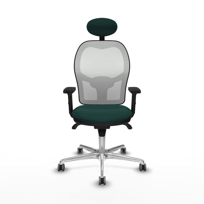PIQUERAS Y CRESPO Silla de oficina Jorquera Verde botella y Blanco