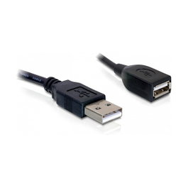 DeLOCK Cable de extensión USB 2.0 ST-BU Negro 0,15 m