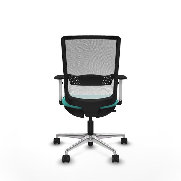 PIQUERAS Y CRESPO Silla de oficina Haches con mecanismo Sincro/Traslack Turquesa y Blanco PIQUERAS Y CRESPO Silla de oficina Haches con mecanismo Sincro/Traslack Turquesa y Blanco