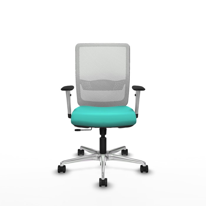 PIQUERAS Y CRESPO Silla de oficina Haches con mecanismo Sincro/Traslack Turquesa y Blanco PIQUERAS Y CRESPO Silla de oficina Haches con mecanismo Sincro/Traslack Turquesa y Blanco