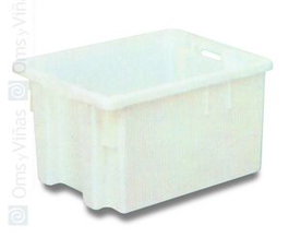 TRILLA INDUPLAST IBERICA UTILEX Cubeta Superponible 35 L para Almacenaje y Transporte, Polipropileno, 40x50x27 cm