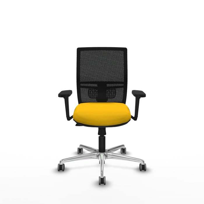 PIQUERAS Y CRESPO Silla de oficina Yunquera Amarillo/Negro con Mecanismo Sincro/Traslack PIQUERAS Y CRESPO Silla de oficina Yunquera Amarillo/Negro con Mecanismo Sincro/Traslack