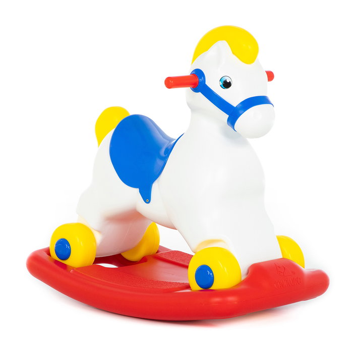 Polesie Pony Ruedas Y Balancin 53541, Juguete Mecedor de Plástico para Niños +12 Meses, 49.5 x 50 x 30 cm