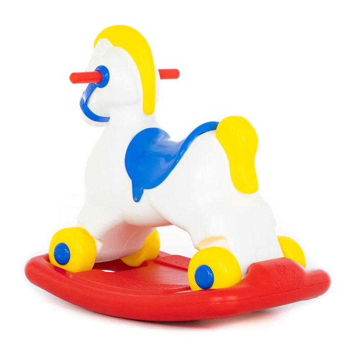 Polesie Pony Ruedas Y Balancin 53541, Juguete Mecedor de Plástico para Niños +12 Meses, 49.5 x 50 x 30 cm