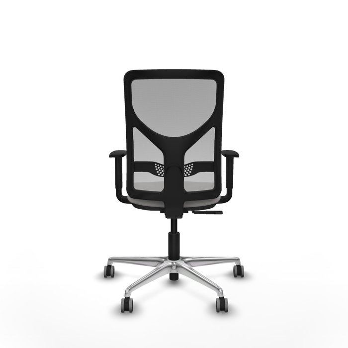 PIQUERAS Y CRESPO Silla de oficina Motilla con mecanismo Sincro, Blanco y Gris