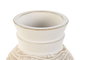 DKD Home Decor Jarrón Mango Blanco y Natural 15x15x38 cm