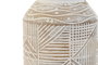 DKD Home Decor Jarrón Mango Blanco y Natural 15x15x38 cm