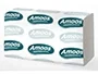 Toalla Secamanos Amoos Professional Plegada Zig-Zag 2 Capas 21X22 Cm. Paquete De 142 Blanco