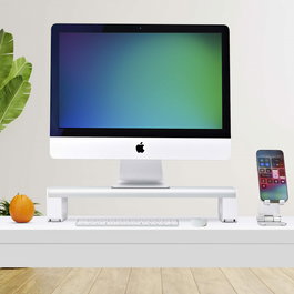 Startech Soporte Elevador Ergonómico para Portátil o Monitor de Sobremesa - 15kg Capacidad - 9cm Altura Fija - Plataforma