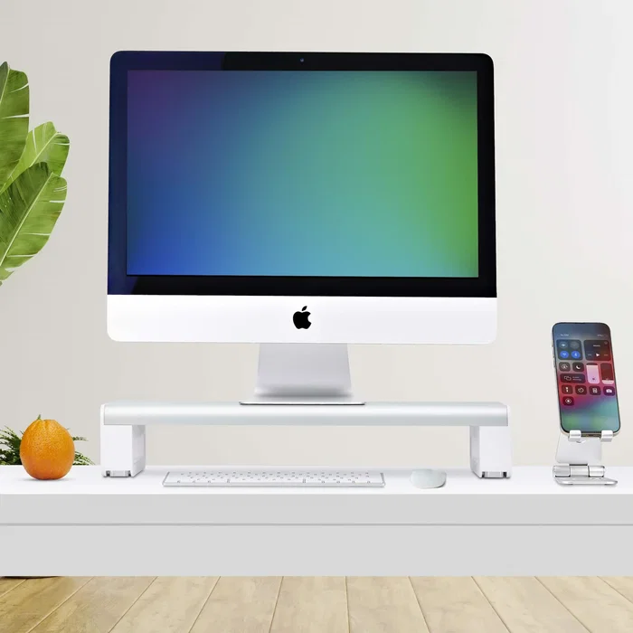 StarTech Soporte Elevador Ergonómico para Monitor o Portátil 1MFSW-MONITOR-RISER - Plataforma Fija 9 cm - Capacidad 15 kg - Color Plata StarTech Soporte Elevador Ergonómico para Monitor o Portátil 1MFSW-MONITOR-RISER - Plataforma Fija 9 cm - Capacidad 15 kg - Color Plata