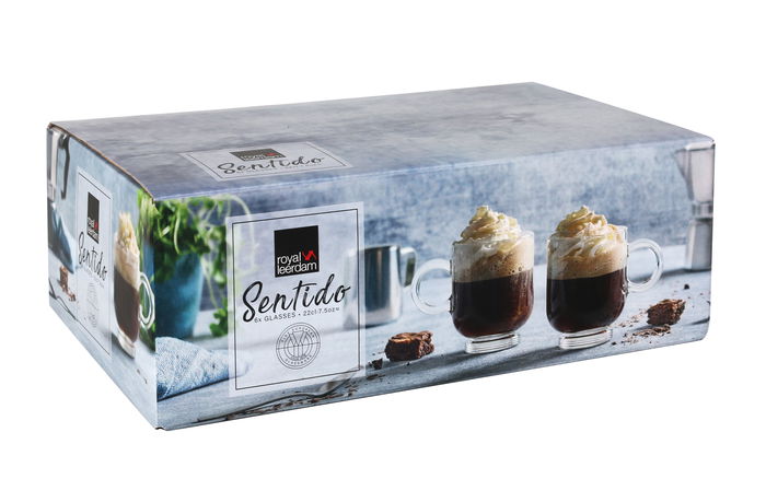 Royal Leerdam Set 6 Tazas Capuccino Sentido 22 cl (4 Cajas)