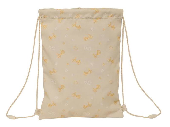 Bolsa Mochila con Cuerdas Safta Osito Beige 26 x 34 x 1 cm