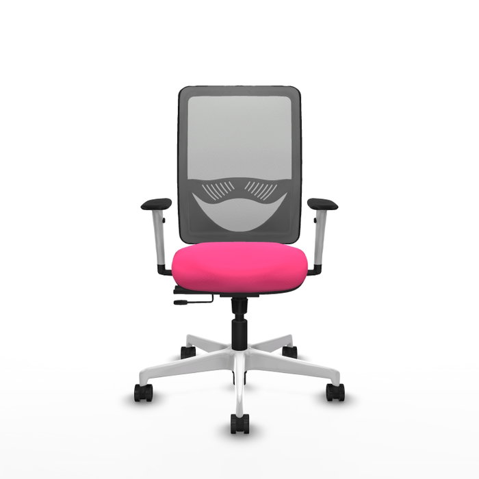 PIQUERAS Y CRESPO Silla de oficina Zulema Rosa con Malla Gris