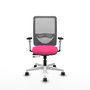 PIQUERAS Y CRESPO Silla de oficina Zulema Rosa con Malla Gris