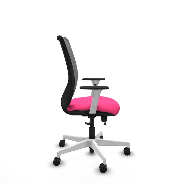 PIQUERAS Y CRESPO Silla de oficina Zulema Rosa con Malla Gris