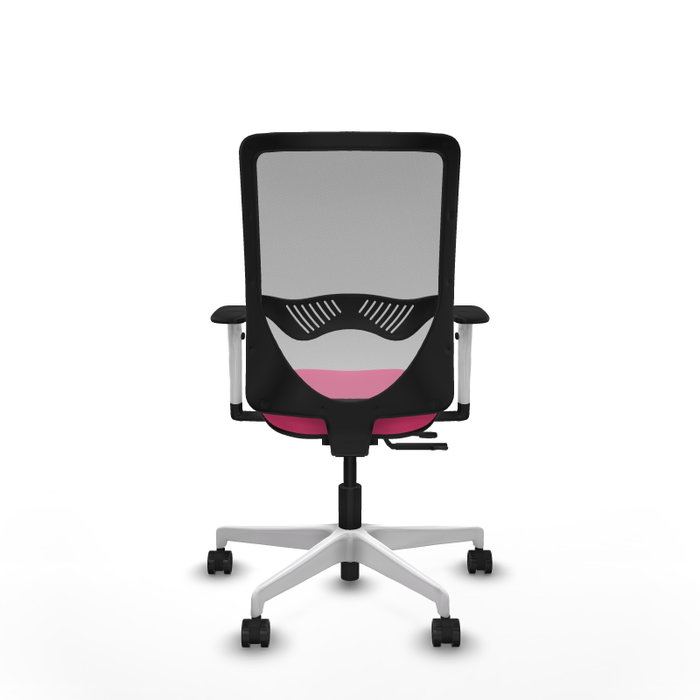 PIQUERAS Y CRESPO Silla de oficina Zulema Rosa con Malla Gris
