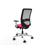 PIQUERAS Y CRESPO Silla de oficina Zulema Rosa con Malla Gris