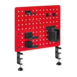 VALUE 17.99.0099 Organizador de escritorio para gamers con soporte de pinza rojo