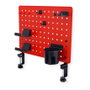 VALUE 17.99.0099 Organizador de escritorio para gamers con soporte de pinza rojo