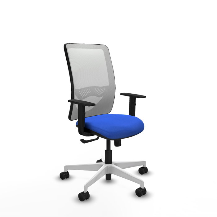 PIQUERAS Y CRESPO Silla de oficina Zulema con mecanismo Sincro, Azul y Blanco PIQUERAS Y CRESPO Silla de oficina Zulema con mecanismo Sincro, Azul y Blanco