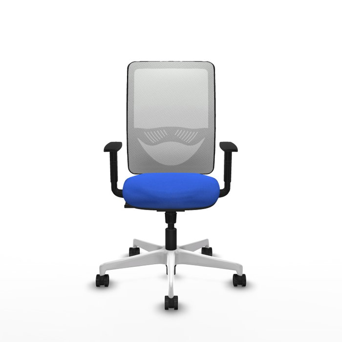 PIQUERAS Y CRESPO Silla de oficina Zulema con mecanismo Sincro, Azul y Blanco PIQUERAS Y CRESPO Silla de oficina Zulema con mecanismo Sincro, Azul y Blanco