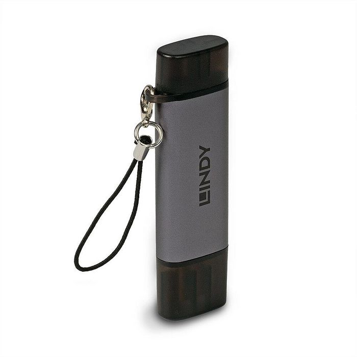 Lindy Lector de Tarjetas USB 3.2 Tipo C y A Compatible con SD y Micro SD Lindy Lector de Tarjetas USB 3.2 Tipo C y A Compatible con SD y Micro SD