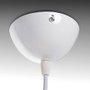Lámpara Colgante Adelyn SKD-P004-W, Diseño Industrial en Metal/PVC, Casquillo E27, Disponible en Blanco o Negro para Hogar y Oficina
