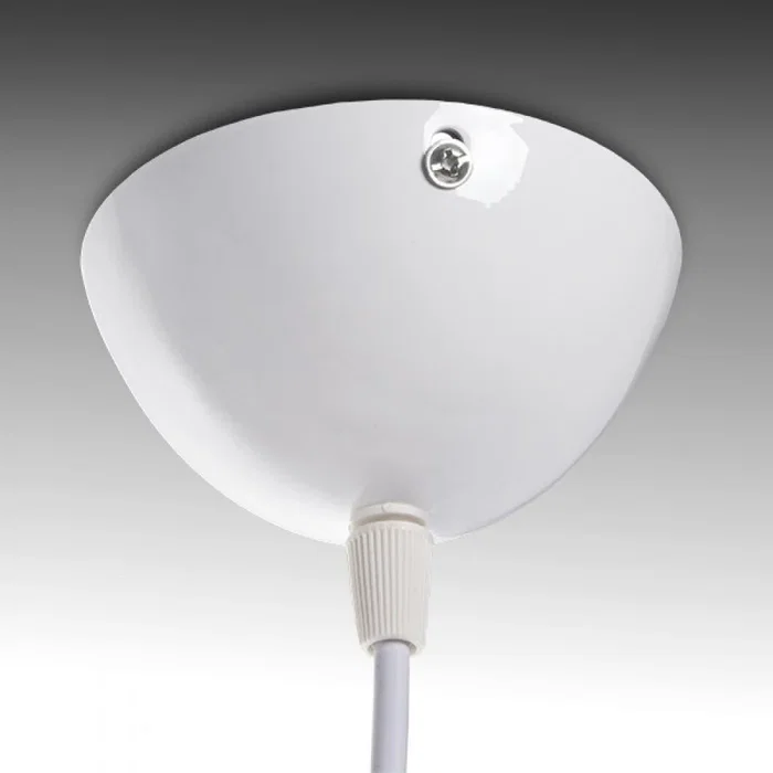 Lámpara Colgante Adelyn SKD-P004-W, Diseño Industrial en Metal/PVC, Casquillo E27, Disponible en Blanco o Negro para Hogar y Oficina