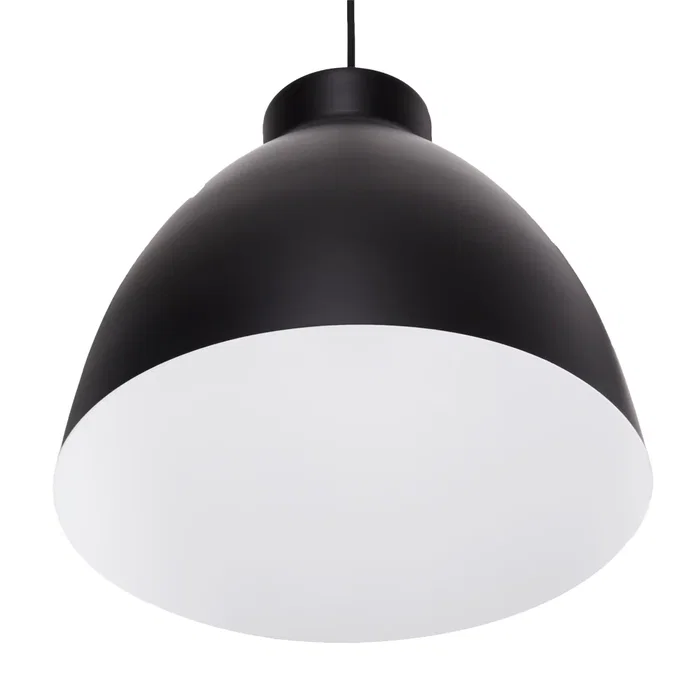 Lámpara Colgante Adelyn SKD-P004-W, Diseño Industrial en Metal/PVC, Casquillo E27, Disponible en Blanco o Negro para Hogar y Oficina