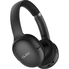 Qubo Auriculares Inalámbricos HD-400 con Micrófono, Bluetooth 5.4, Cancelación de Ruido ANC, Negros