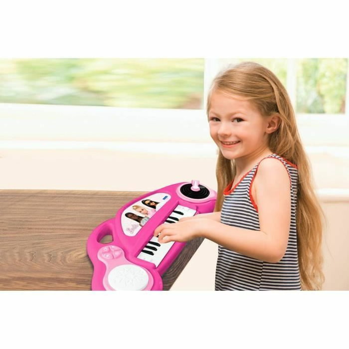 Lexibook Barbie Piano Electrónico Infantil con Efectos de Luz y Micrófono